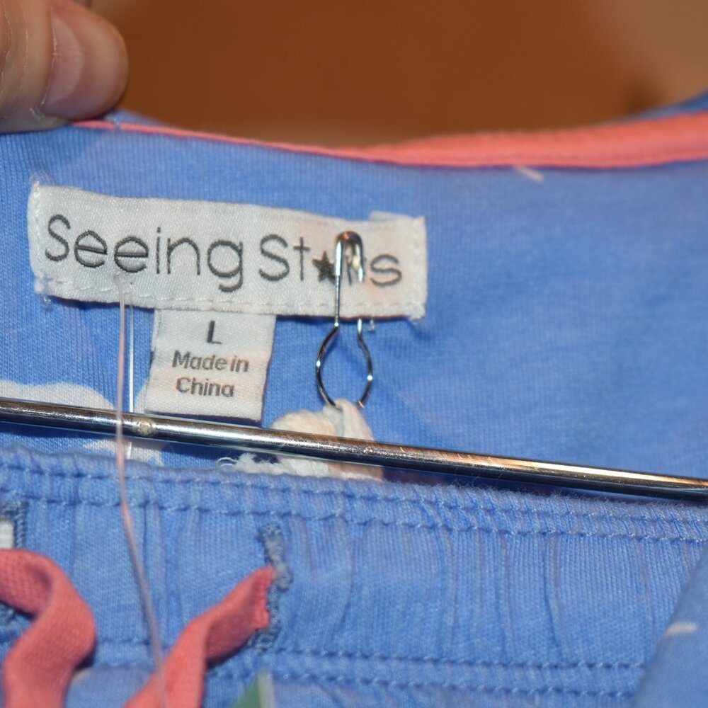 Brand New Seeing Star Short PJ Set Size L] - Picture 2 of 5